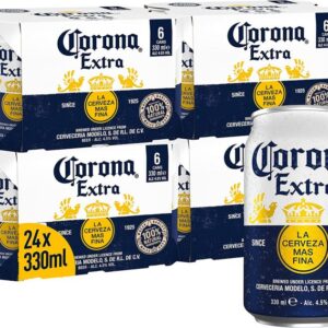 CORONA EXTRA PREMIUM LAGER BEER CAN 4.5% ABV , 24 X 330ML