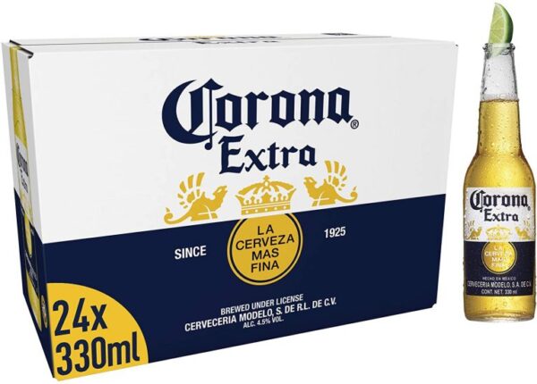 CORONA EXTRA MEXICAN LAGER BEER WHOLESALE, 24 X 330ML/355ML