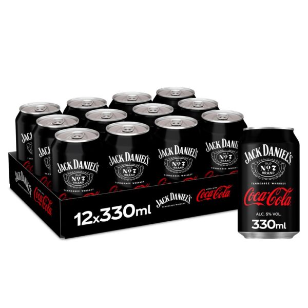 Jack Daniel's and Coca-Cola 12 x 330ml